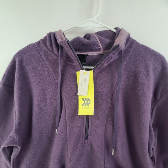 All in Motion NWT Hooded Sweatshirt Pullover Purple Women's Size M Activewear - Picture 3 of 11